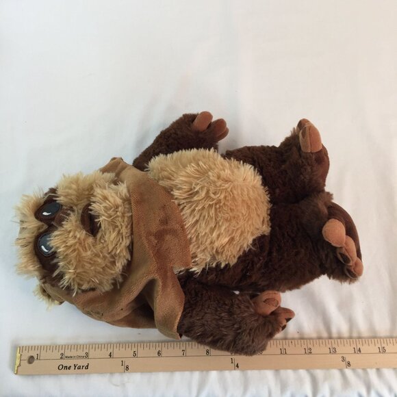 Authentic Disney Store Star Wars Ewok Wicket Plush 12" Stuffed Animal Toy - Picture 9 of 9